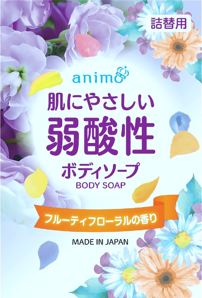 詰替用　肌にやさしい弱酸性ボディソープ フルーティフローラル340ml